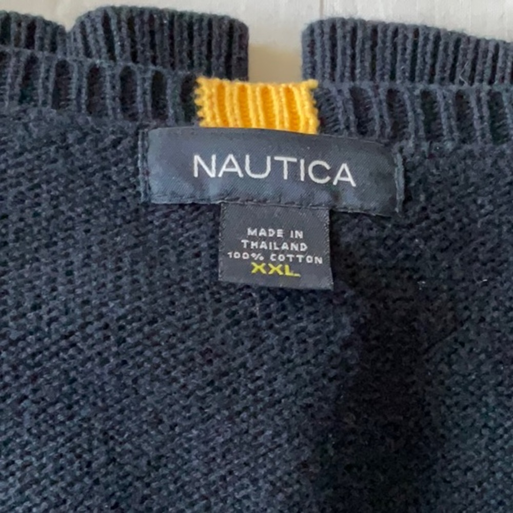Nautical navy knit vest